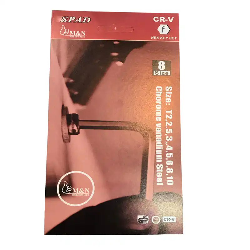 آچار آلن اسپد کد M09 مجموعه 8 عددی