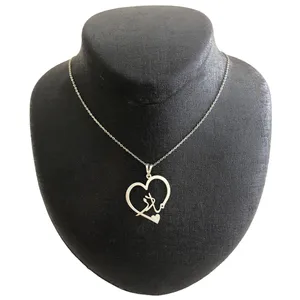 گردنبند نقره زنانه مدل مادر طرح قلبی کد G-62