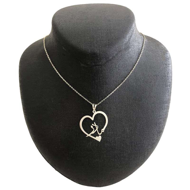 گردنبند نقره زنانه مدل مادر طرح قلبی کد G-62 گردنبند نقره زنانه مدل مادر طرح قلبی کد G-62