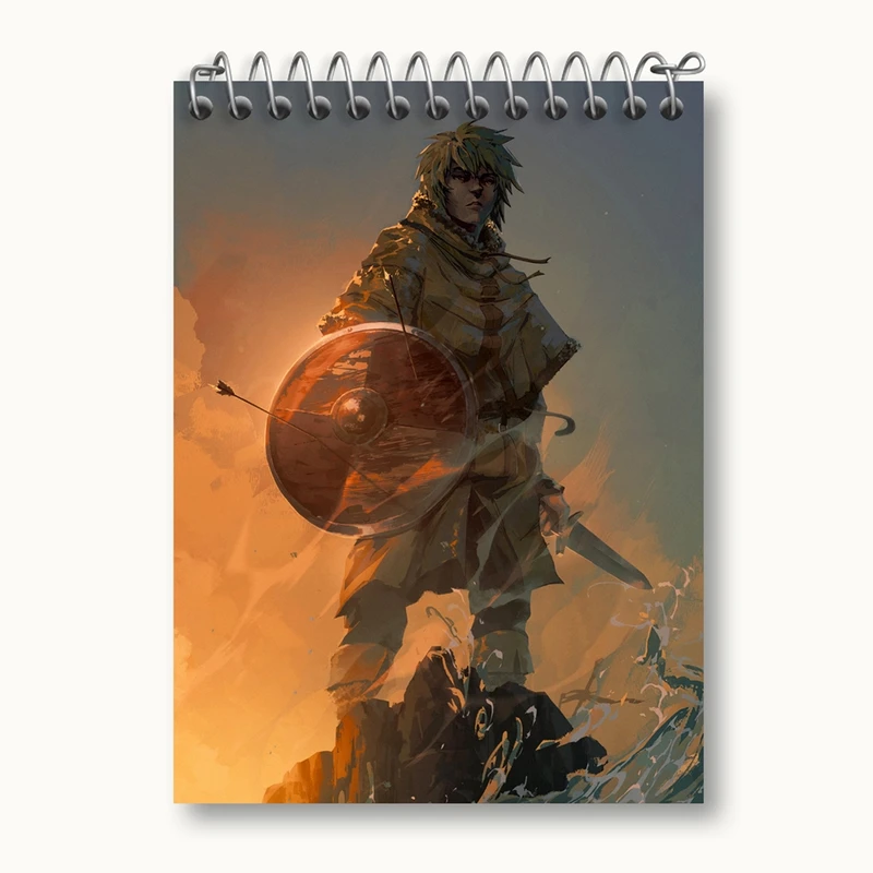 دفتر یادداشت 50 برگ خندالو مدل تورفین انیمه حماسه وینلند Vinland Saga کد 27486