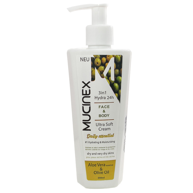 کرم مرطوب کننده ماسینکس مدل ALOE VERA & OLIVE OIL  حجم 200 میلی لیتر