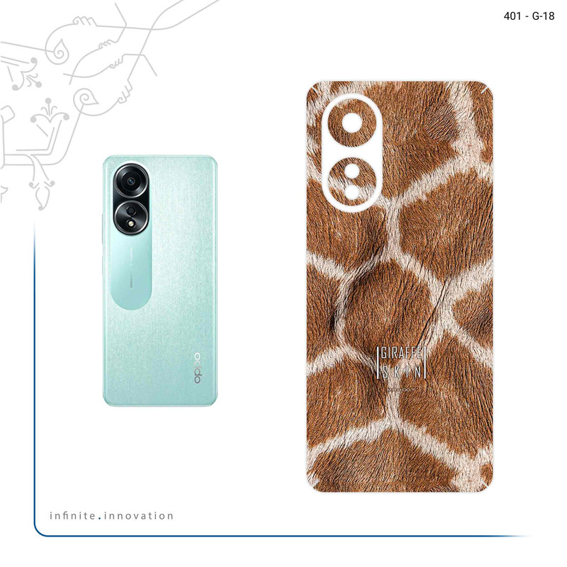 برچسب پوششی ماهوت مدل Giraffe Skin مناسب برای گوشی موبایل اپو A58 4G