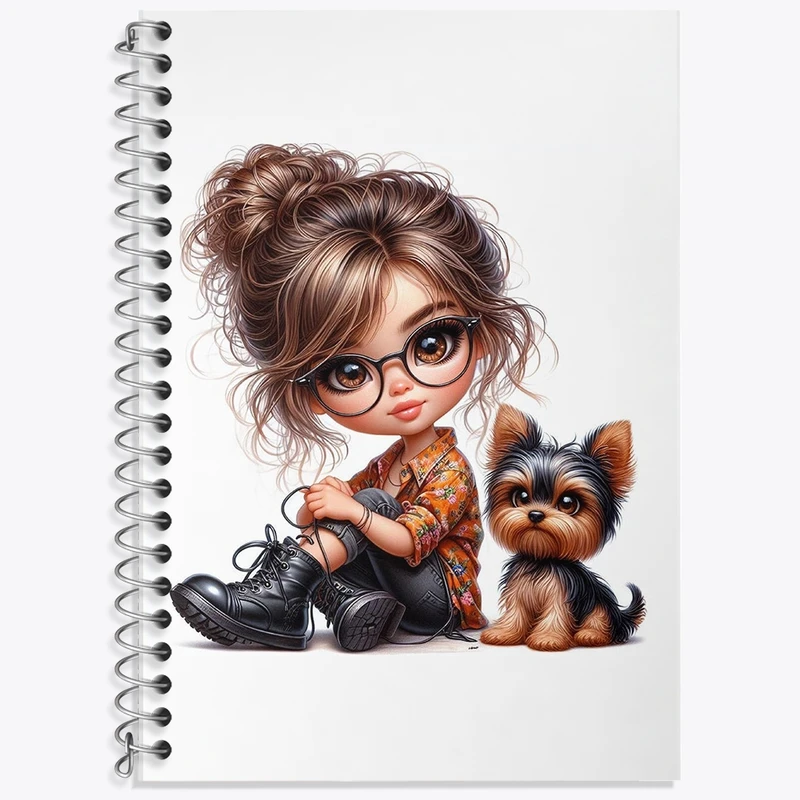 دفتر لغت 50 برگ خندالو طرح دخترانه کد F2025