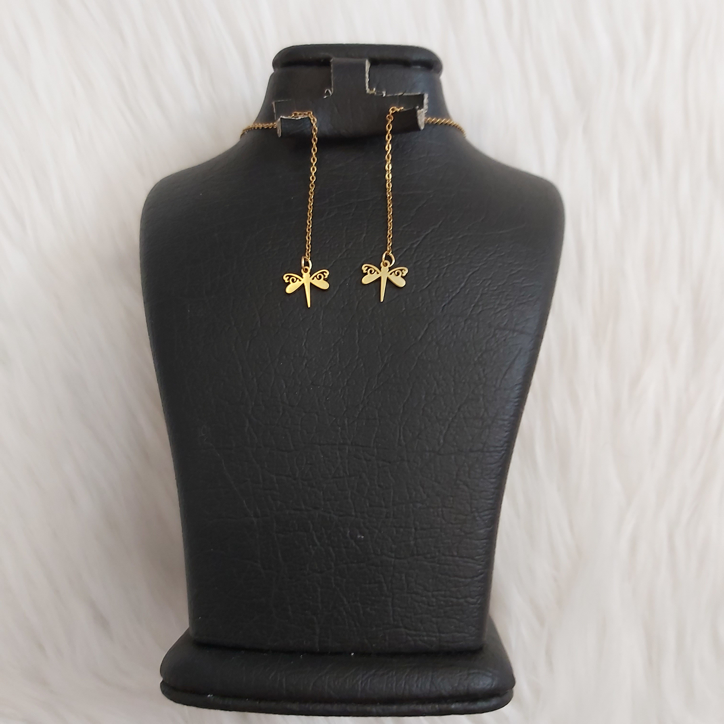 گوشواره زنانه مدل بخیه طرح شاپرک کد moth114 گوشواره زنانه مدل بخیه طرح شاپرک کد moth114