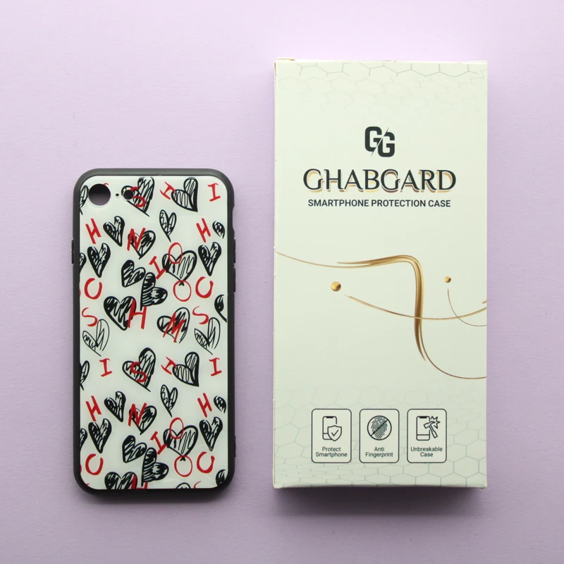 کاور قاب گارد مدل پشت گلس دخترانه مناسب برای گوشی موبایل اپل iPhone 7/8/SE 2020/SE 2022