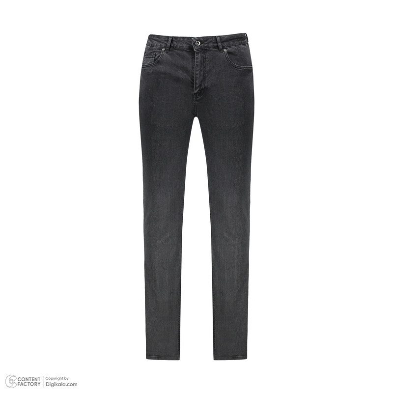شلوار جین مردانه پاتن جامه مدل راسته 101121020243846 رنگ ذغالی
