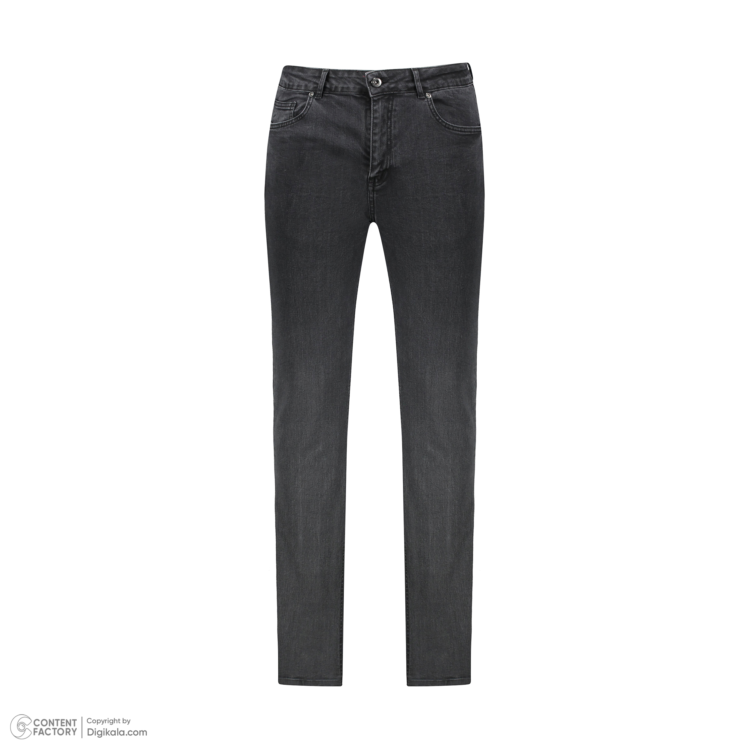 شلوار جین مردانه پاتن جامه مدل راسته 101121020243846 رنگ ذغالی -  - 2