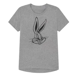 تی شرت آستین کوتاه پسرانه مدل باگز بانی  کد Z02 رنگ طوسی