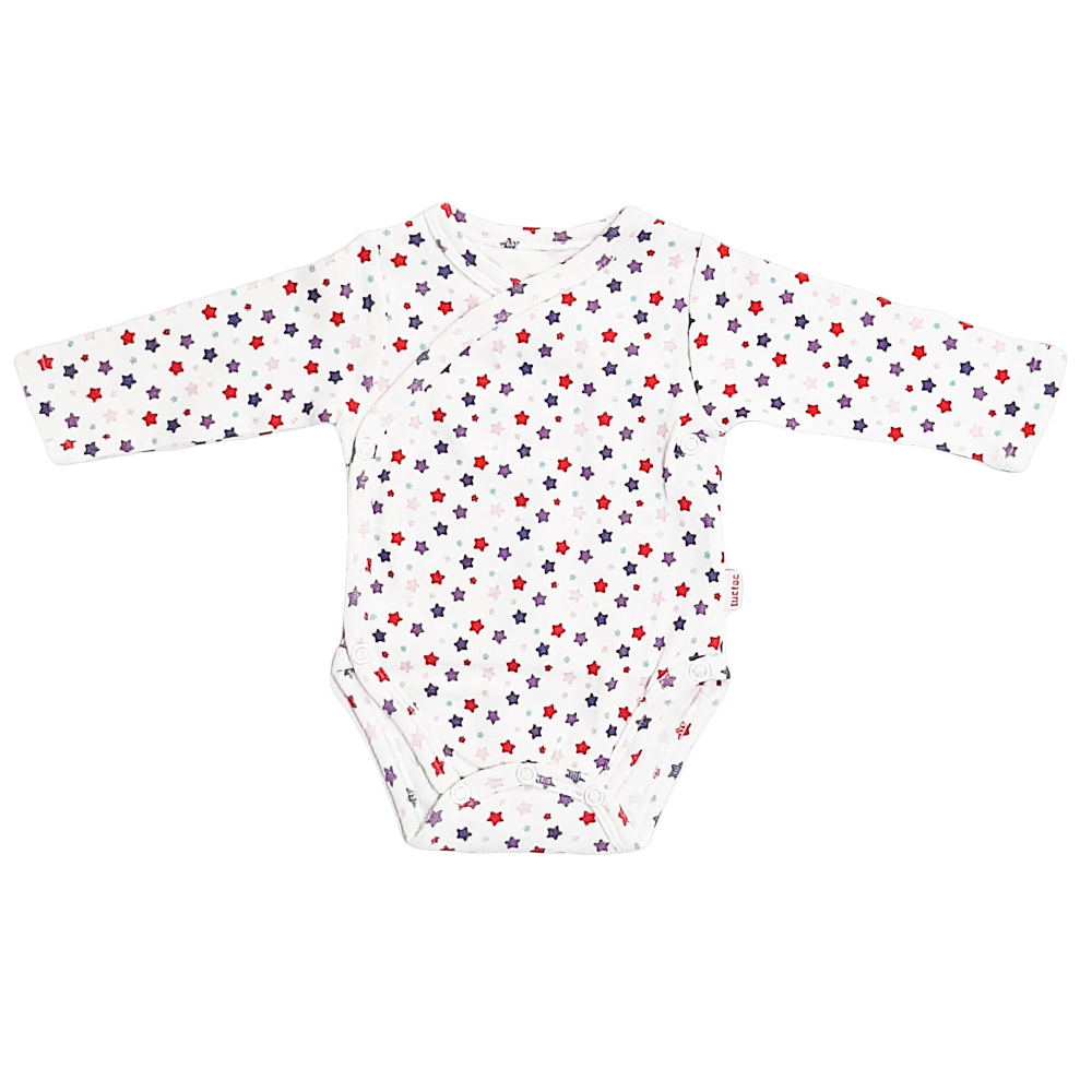 بادی آستین بلند نوزادی توک توک مدل star