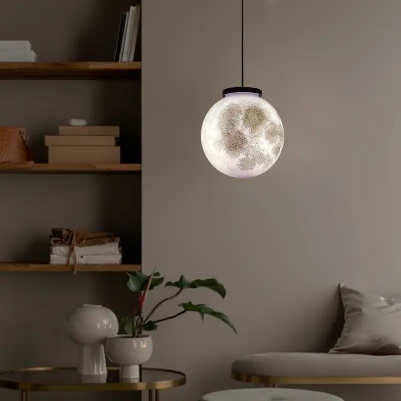 چراغ آویز مدل کره ماه کد 30