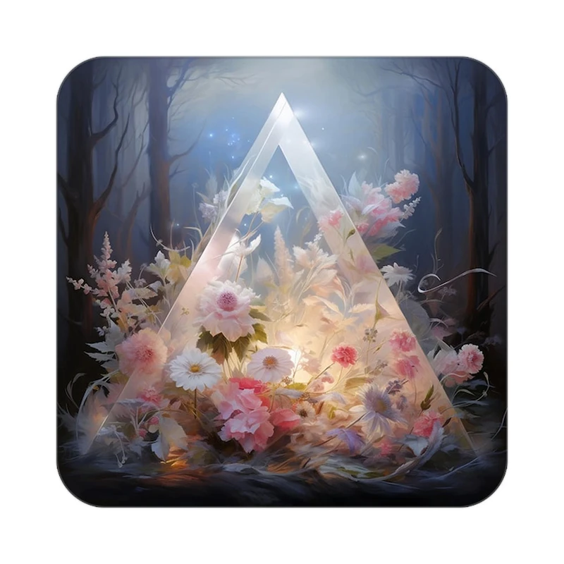 زیر لیوانی کاکتی طرح گل مدل mp16228