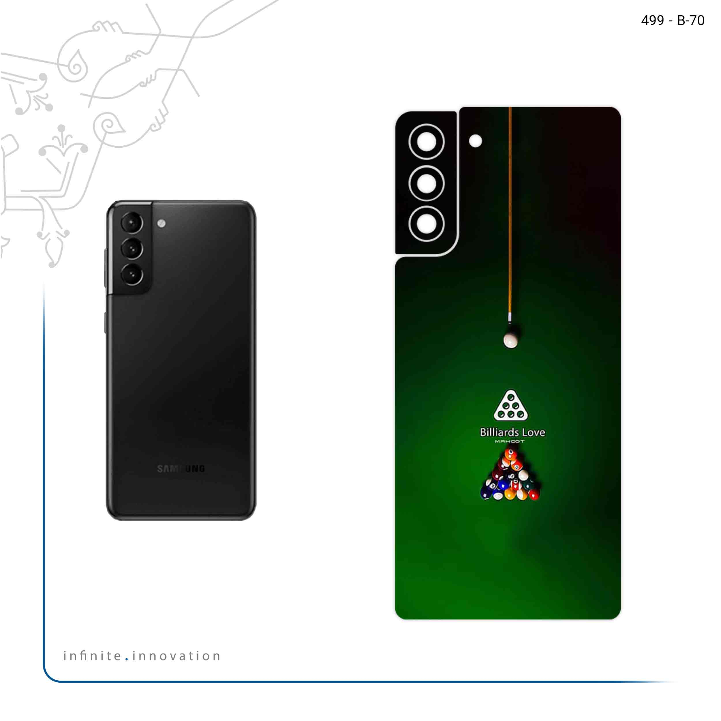 برچسب پوششی ماهوت مدل Pool Billiards Pro مناسب برای گوشی موبایل سامسونگ Galaxy S21 Plus 5G
