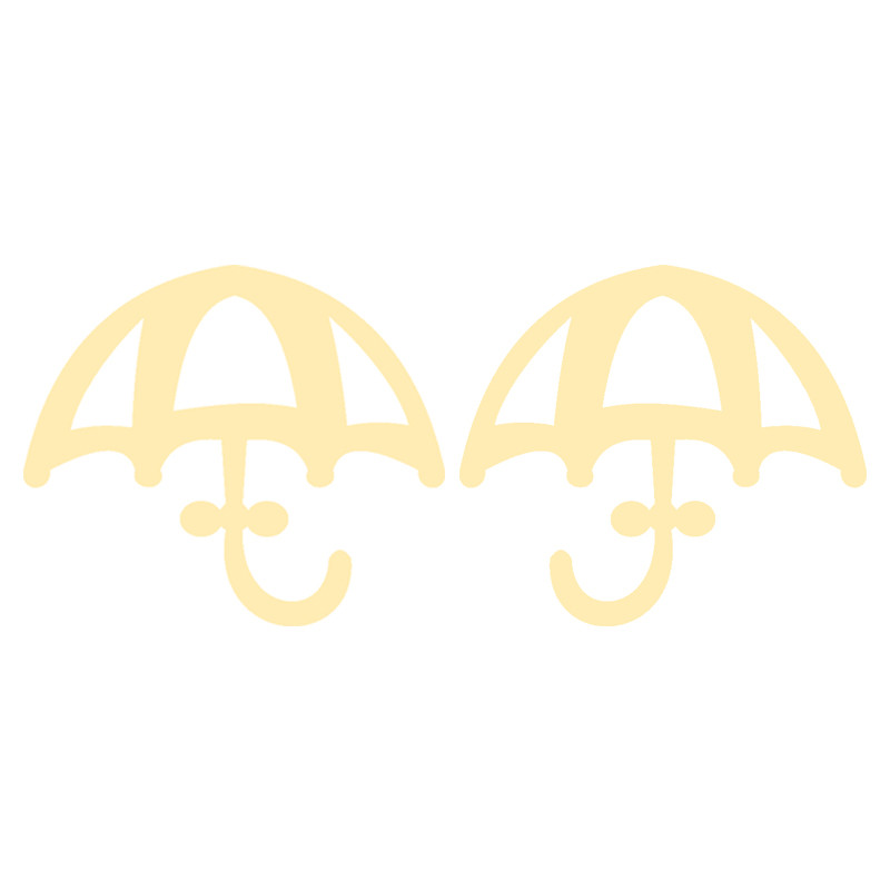 گوشواره طلا 18 عیار زنانه کرابو طرح چتر مدل Kr5131