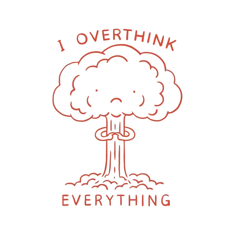 استیکر لپ تاپ پویا مارکت طرح فکر زیاد کد 4056