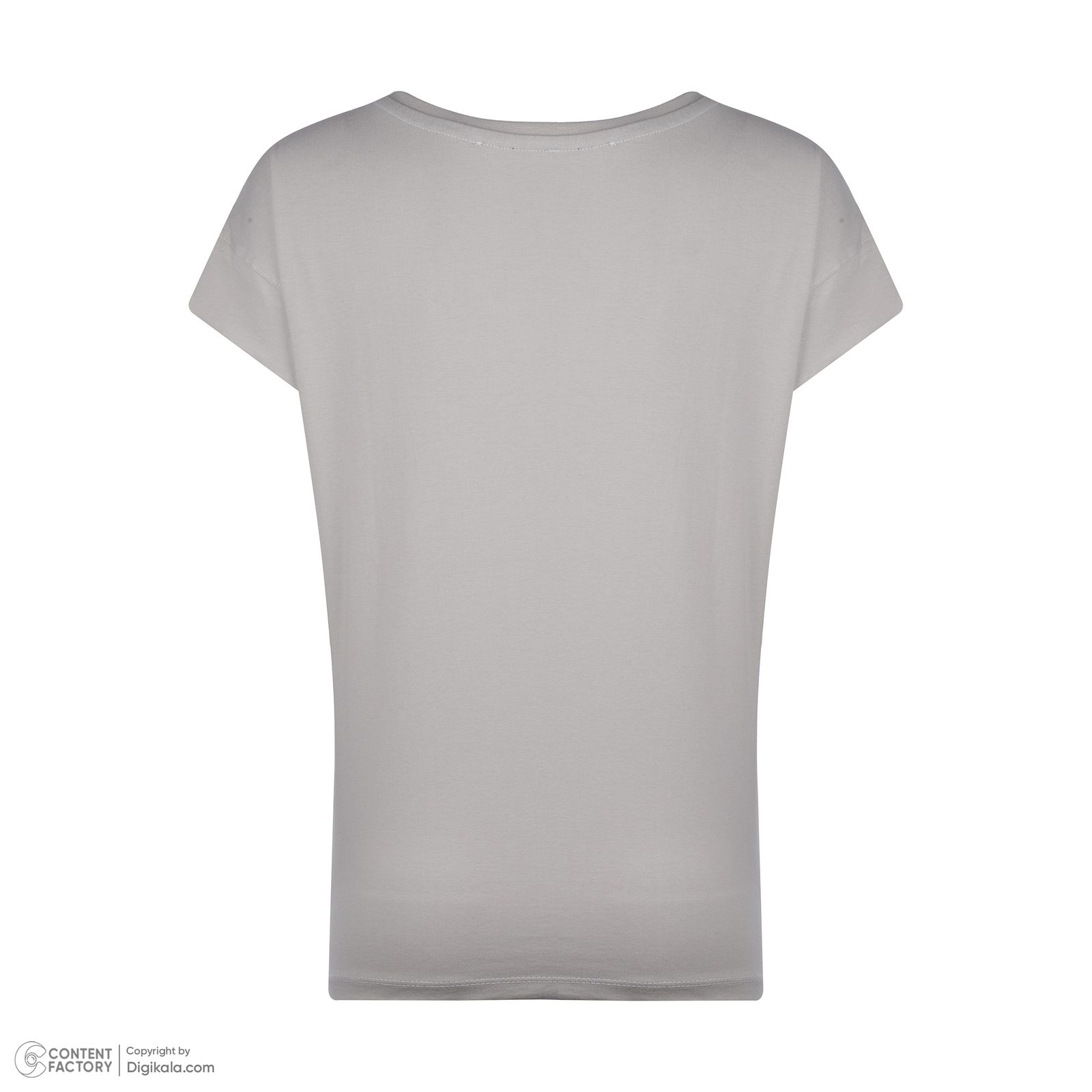 تی شرت آستین کوتاه زنانه نیزل مدل 0657-034 رنگ خاکی -  - 5