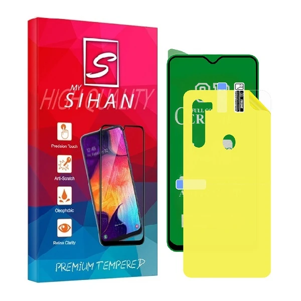 محافظ صفحه نمایش مای سیحان مدل 2CRN مناسب برای گوشی موبایل شیائومی Redmi Note 8 2021 به همراه محافظ پشت گوشی
