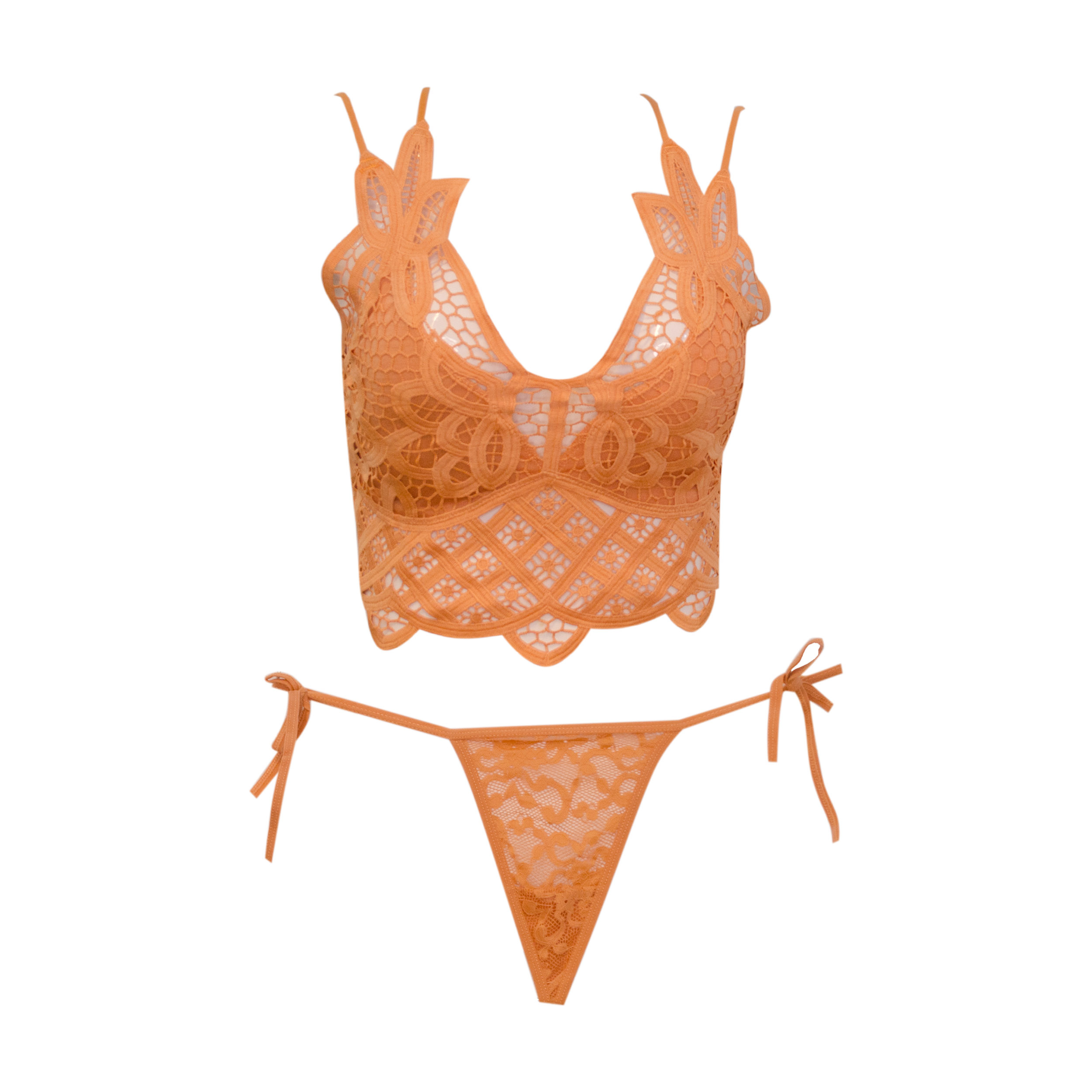 ست شورت و نیم تنه زنانه مدل گیپوری کد 373