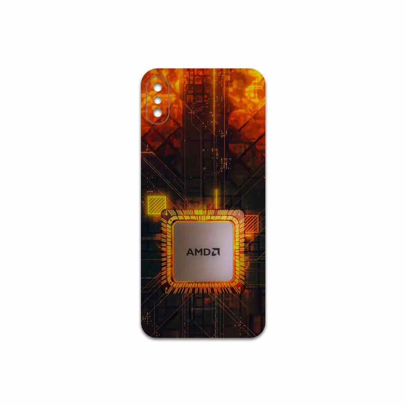 برچسب پوششی ماهوت مدل AMD Brand مناسب برای گوشی موبایل اپل iPhone X