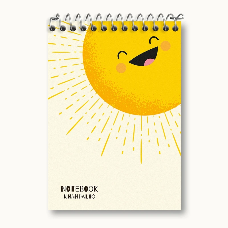 دفتر یادداشت 50 برگ خندالو مدل خورشید کیوت کد N973