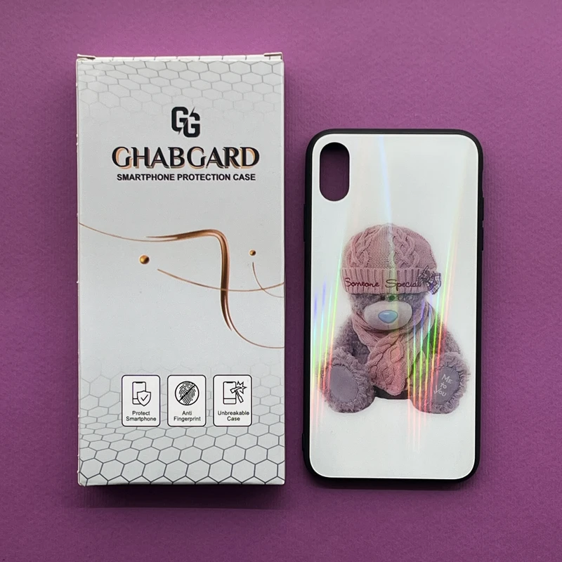 کاور قاب گارد مدل پشت گلس فانتزی مناسب برای گوشی موبایل اپل iPhone XS Max