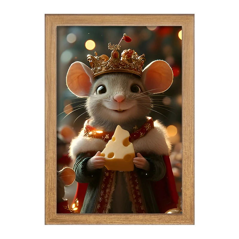تابلو خندالو مدل موش پادشاه کد F9618