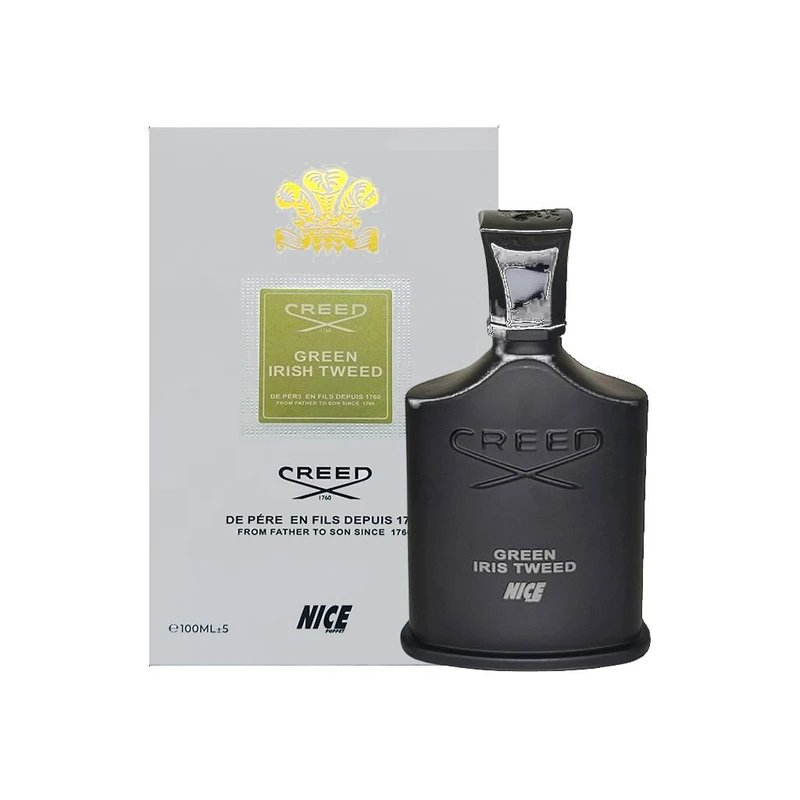 ادو پرفیوم مردانه نایس پاپت مدل Creed Green Irish Tweedبا رایحه خنک حجم 100 میلی لیتر
