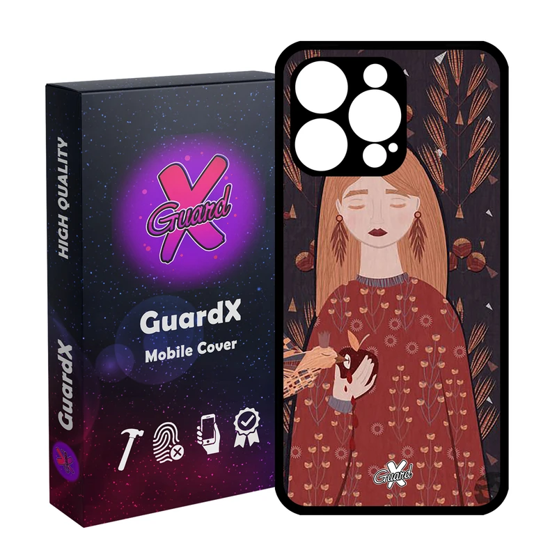 کاور گارد ایکس طرح دختر مدل Glass10413 مناسب برای گوشی موبایل اپل iPhone 15 Pro Max