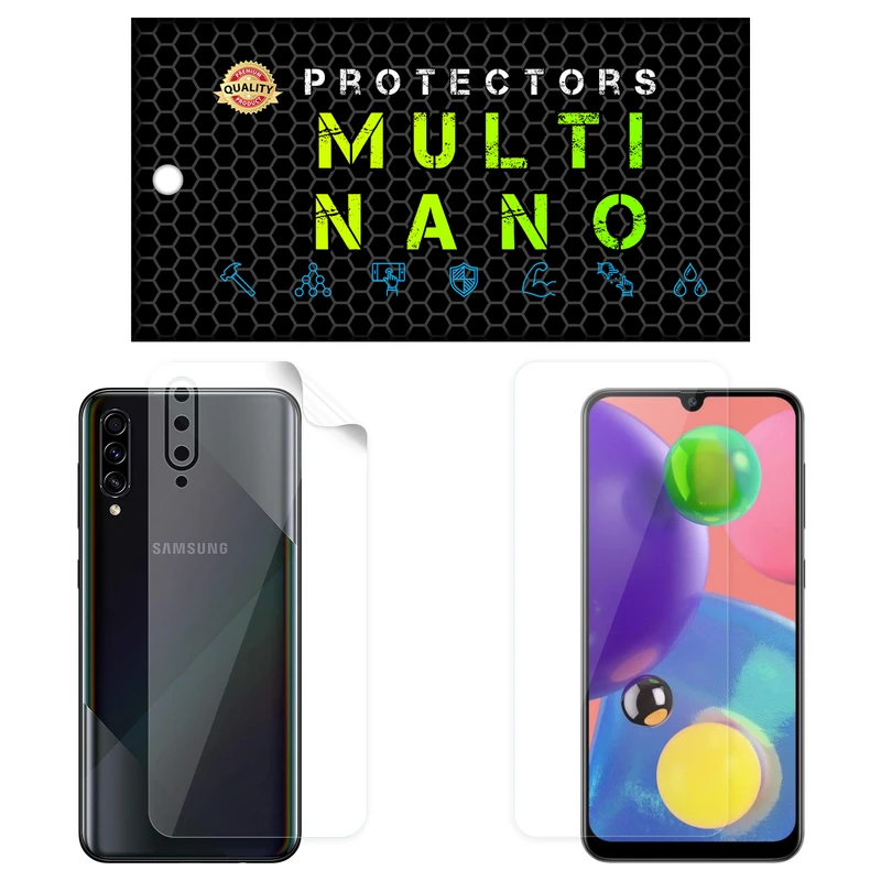  محافظ صفحه نمایش مولتی نانو مدل X-SFT مناسب برای گوشی موبایل سامسونگ Galaxy A70s به همراه محافظ پشت