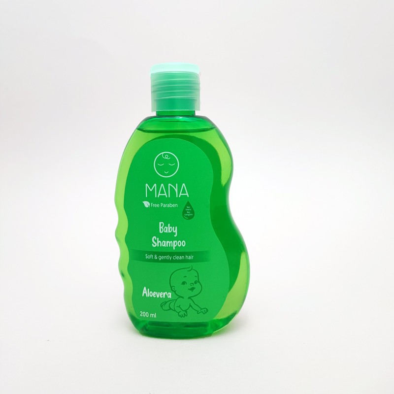 شامپو بچه سر و بدن مانا مدل پروتئین روغن نارگیل و عصاره آلوئه ورا حجم 200 میلی لیتر مجموعه دو عددی