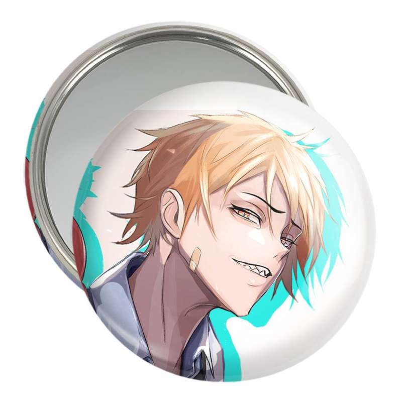 آینه جیبی خندالو مدل دنجی انیمه مرد اره ای Chainsaw Man کد 22349 آینه جیبی خندالو مدل دنجی انیمه مرد اره ای Chainsaw Man کد 22349