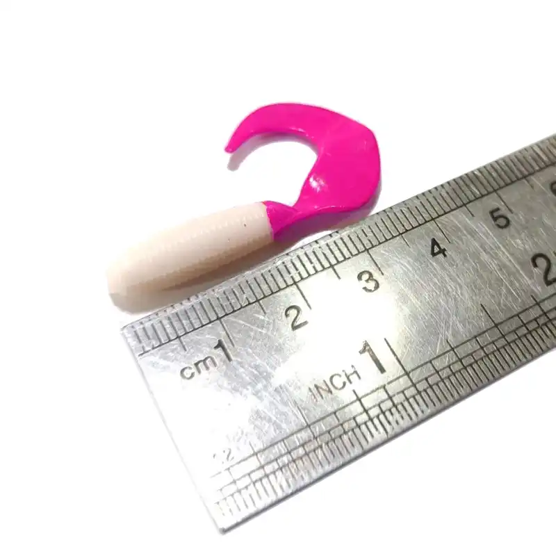 طعمه ماهیگیری کاپیتان مدل دم داسی کد 4cm بسته 10 عددی