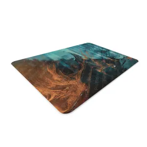 Pixel Miixel Naranja Azul Mousepad