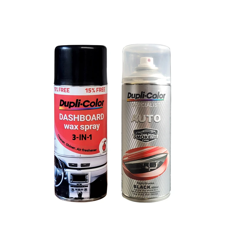 اسپری چراغ دودی و پولیش و خوشبوکننده داشبورد دوپلی کالر مدل عطر crush حجم 400 میلی لیتر