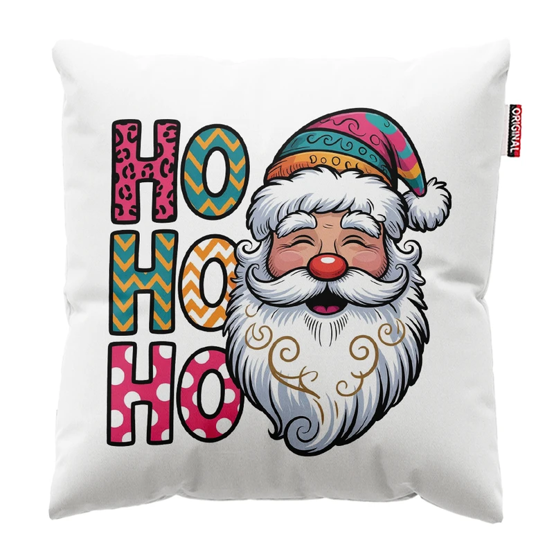 کوسن پاد آفرین مدل کریسمس بابانوئل گوزن آدم برفی کد PK402367 سایز 40*40 سانتی متر