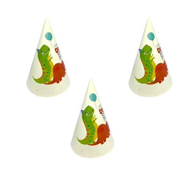 کلاه تولد مدل دایناسور کد DinosaurH6 مجموعه 10 عددی
