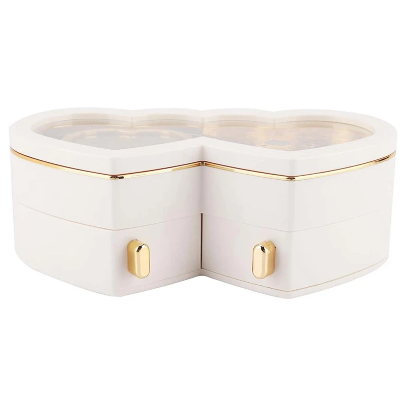 عکس شماره 9 : جعبه موزیکال مدل دو قلب طرح نگهداری جواهرات کد8464817