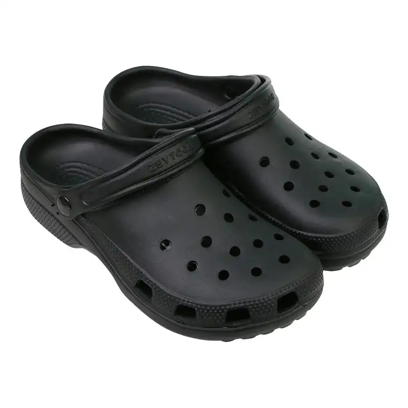 دمپایی زنانه زیتون مدل کراکس رنگ مشکی