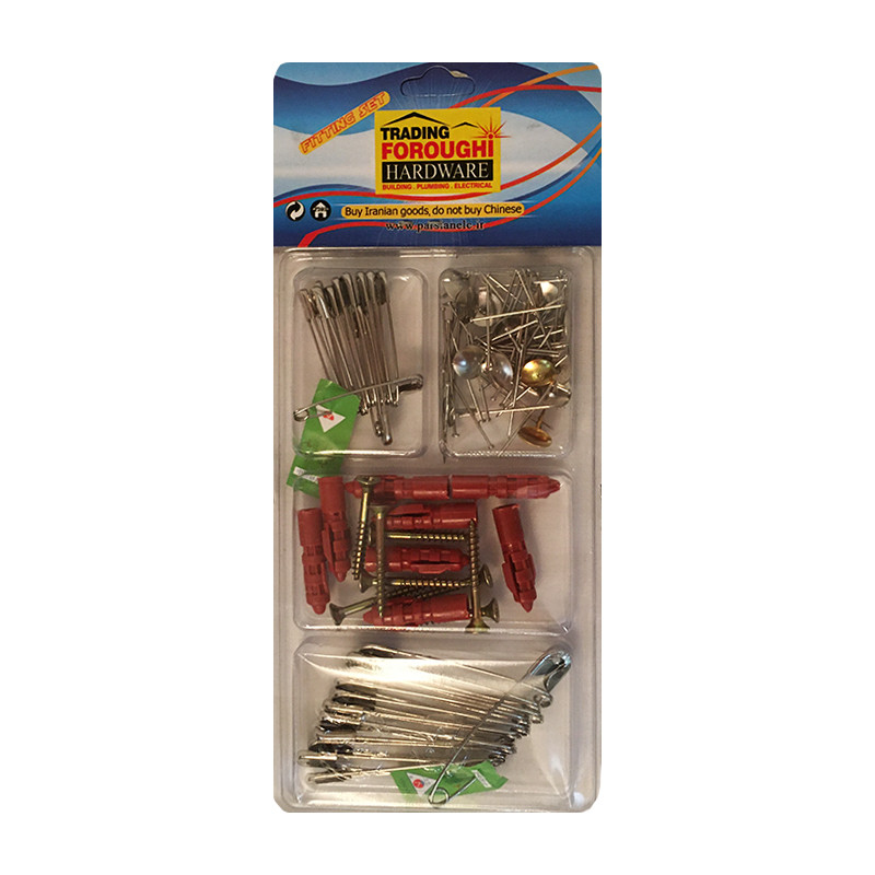 پیچ و رول پلاک مدل هاردوی کد 110 مجموعه 80 عددی