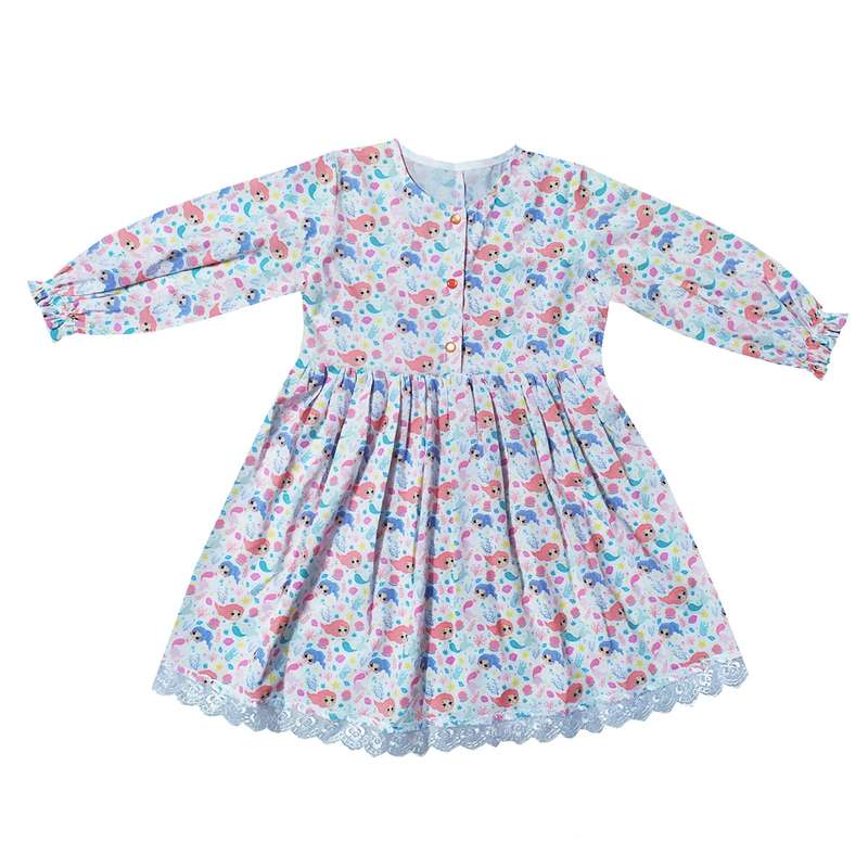 پیراهن دخترانه مدل پری دریایی