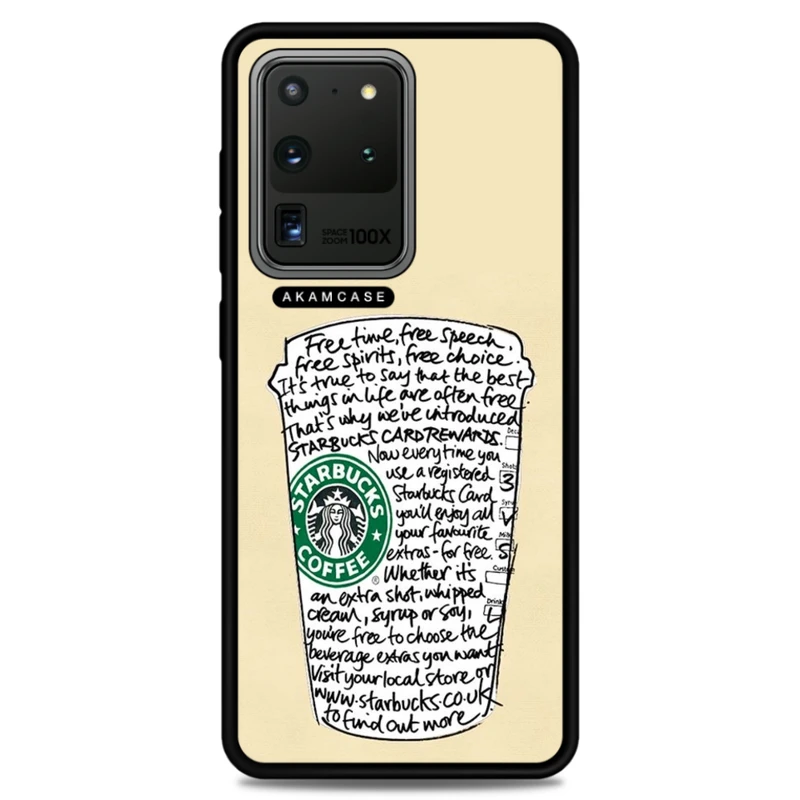 کاور آکام مدل AMCWSGS20U-STARBUCKS14 مناسب برای گوشی موبایل سامسونگ Galaxy S20 Ultra