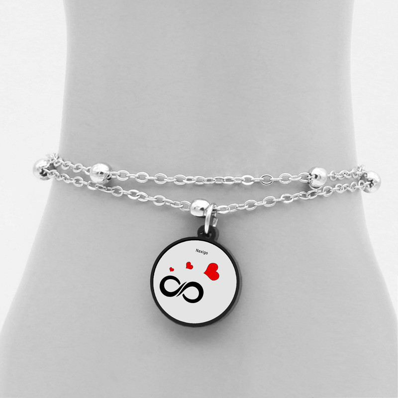 پابند زنانه ناکسیگو مدل شب تاب طرح بی نهایت کد LB7425