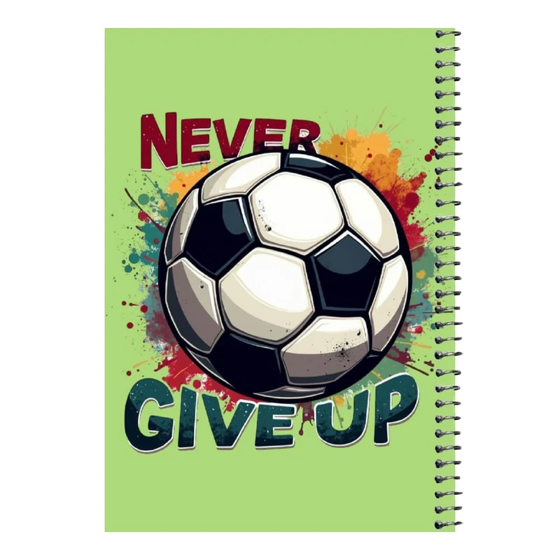 دفتر مشق 80 برگ اس جی مدل توپ فوتبال    