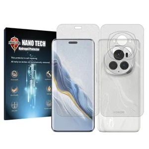 Nano tech matte screen protector suitable for Honor Magic6 Pro mobile phone along with back of the phone