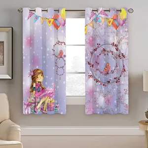 پرده نیروانا طرح دختر کودک مدل هازان کد 8276 سایز 140×200 سانتی متر