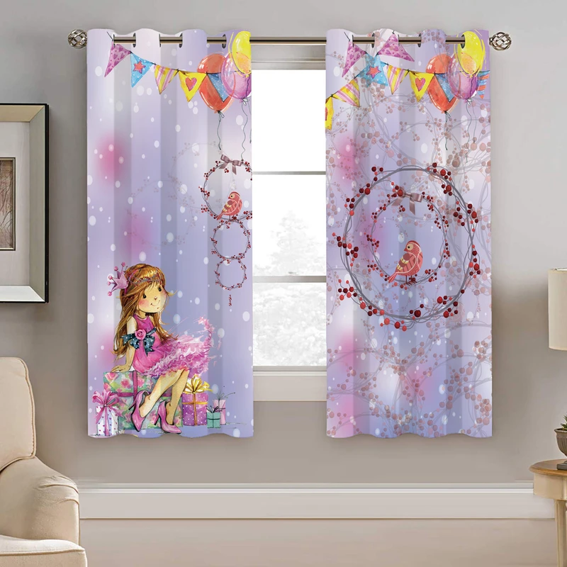 پرده نیروانا طرح دختر کودک مدل هازان کد 8276 سایز 140×200 سانتی متر