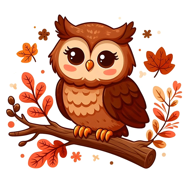 استیکر پارچه و لباس پاد آفرین مدل جغد کد DKST563