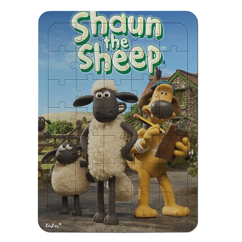 پازل 35 تکه زیگ زاگ مدل چوبی بره ناقلا کد 351011