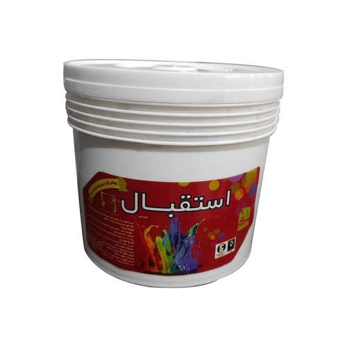 رنگ نیم پلاستیک سفید مات استقبال مدل S-4 حجم 4 لیتر