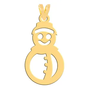 آویز گردنبند طلا 18 عیار زنانه فرشته مدل آدم برفی   WNL-000541