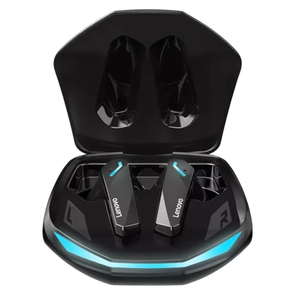 هدفون بلوتوثی لنوو مدل Live Pods GM2 Pro بدون قابلیت نویز کنسلینگ، درگاه شارژ USB Type-C، دارای دستیار صوتی، مقاوم در برابر رطوبت و عرق